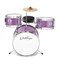 Ashthorpe 3-Piece Complete Kids Drum Set - Beginner Kit with 14" Bass, Adjustable Throne, Cymbal, Pedal & Drumsticks